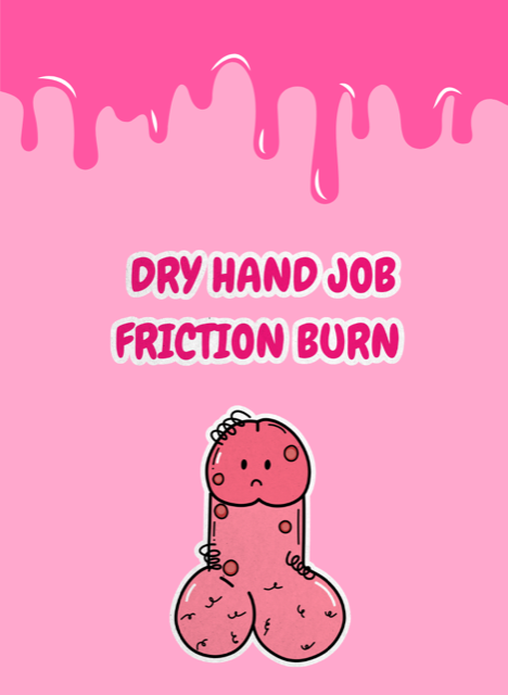 Dry hand job friction burn