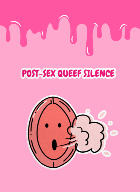 Post-sex queef silence